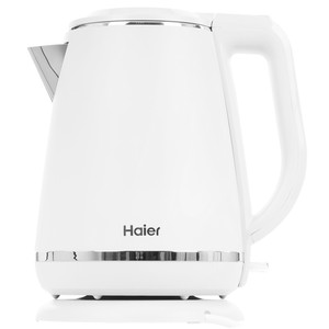 Изображение товара Электрочайник HAIER HK-502 белый 1.5 л мощность 3000 Вт с двойными стенками