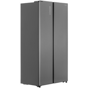 Изображение товара Холодильник Side by Side Hisense RS3P538NAIE серебристый с No Frost и сенсорным управлением
