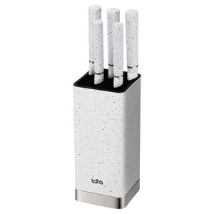 Изображение товара Набор ножей LARA LR05-70 5 шт с подставкой, сталь, Soft-Touch рукояти