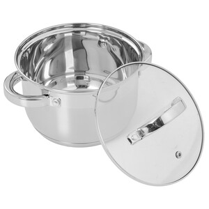 Изображение товара Кастрюля Appetite Rondy 2.1 л из нержавеющей стали с крышкой для индукционных плит