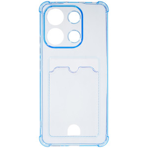 Изображение товара Накладка Zibelino Silicone Card Holder для Xiaomi Redmi Note 13 голубая