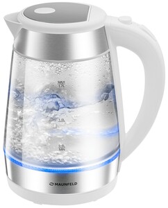 Изображение товара Электрочайник MAUNFELD MGK1710GW белый с подсветкой