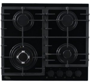 Изображение товара Газовая варочная панель Oasis P-SDB 4 конфорки, стекло, электроподжиг, безопасность