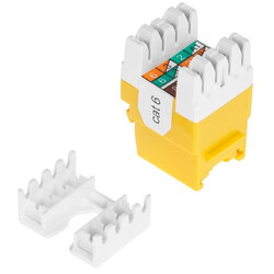 Изображение товара Модуль Keystone Lanmaster LAN-OK45U6/180P-YL