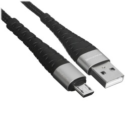 Изображение товара Кабель круглый Borofone micro USB - USB 2.0 Type-A черный 0.25 м