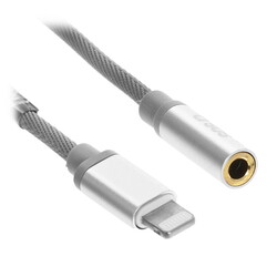 Изображение товара Кабель   SBS Lightning - jack 3.5 мм серебристый