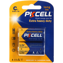 Изображение товара Батарейка PKCELL R14P-2B C (LR14/ER26500/R14)