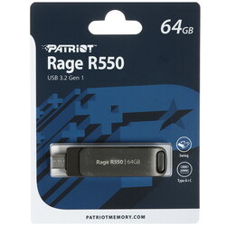 Изображение товара Память OTG USB Flash 64 ГБ Patriot Rage R550 [PE64GR550DSAD]