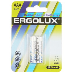 Изображение товара Аккумулятор Ergolux NHAAA1100BL2 1100 мА*ч
