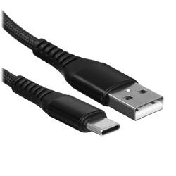 Изображение товара Кабель круглый Leef USB Type-C - USB 2.0 Type-A черный 1 м