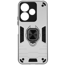 Изображение товара Накладка  DF Armor Case для POCO M6/ Xiaomi Redmi 13 серебристый/черный