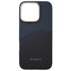 Изображение товара Накладка  Pitaka Tactile Woven Case для Apple iPhone 16 Pro синий/голубой
