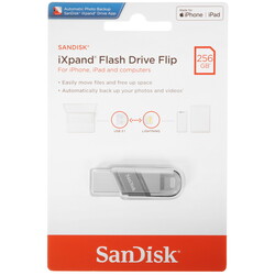 Изображение товара Память OTG USB Flash 256 ГБ SanDisk iXpand Flip [SDIX90N-256G-GN6NE]