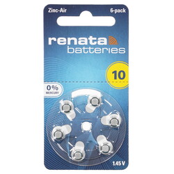 Изображение товара Батарейка Renata PR70 (ZA10/DA10/AC230/10A/10)