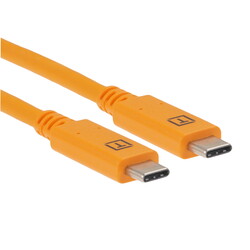 Изображение товара Кабель круглый Tether Tools USB Type-C - USB Type-C оранжевый 3 м