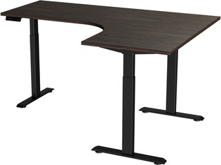 Изображение товара Стол компьютерный HISERS Corner Н180 коричневый/черный