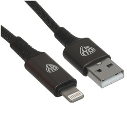 Изображение товара Кабель круглый BY Lightning 8-pin - USB 2.0 Type-A черный 1 м