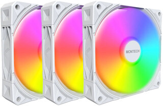 Изображение товара Вентилятор Montech E28 ARGB [E28 ARGB (W) 3in1] белый