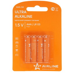 Изображение товара Батарейка Airline Ultra AAA (LR03/FR03)
