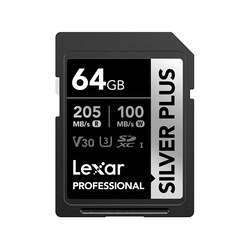 Изображение товара Карта памяти Lexar Professional Silver Plus SDXC 64 ГБ [LSDSIPL064G-RNNNC]