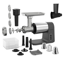 Изображение товара Мясорубка электрическая TEQQO Grindmaster Plus серый