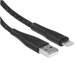 Изображение товара Кабель круглый USAMS Lightning 8-pin - USB 2.0 Type-A черный 2 м