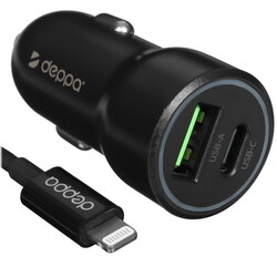 Изображение товара Автомобильное ЗУ DEPPA 11297 черный