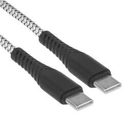 Изображение товара Кабель круглый BoraSCO USB Type-C - USB Type-C серый 1 м