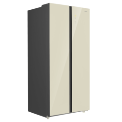 Изображение товара Холодильник Side by Side   MAUNFELD MFF191NFBG бежевый