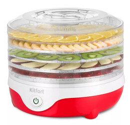 Изображение товара Сушилка для овощей и фруктов Kitfort КТ-1988 красный
