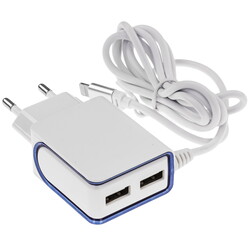 Изображение товара Сетевое зарядное устройство Borofone BA35A Brilliant белый