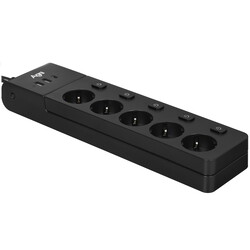 Изображение товара Сетевой фильтр AGNI TP-FI3U5E-C черный