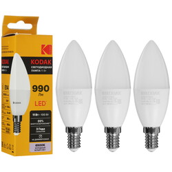 Изображение товара Комплект светодиодных ламп Kodak B35-11W-865-E14