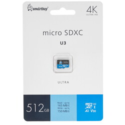 Изображение товара Карта памяти Smartbuy Ultra microSDXC 512 ГБ [SB512GBSDU3UL01]