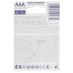 Изображение товара Батарейка Varta Longlife Power Max AAA (LR03/FR03)