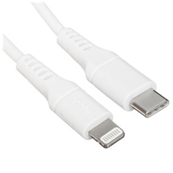 Изображение товара Кабель круглый DEPPA Lightning 8-pin - USB Type-C белый 1.2 м