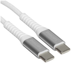 Изображение товара Кабель круглый PHILIPS USB Type-C - USB Type-C белый 1 м
