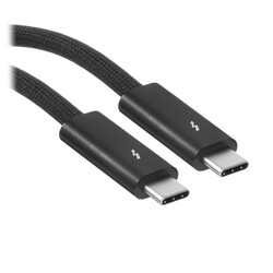 Изображение товара Кабель круглый Apple Thunderbolt 4 (USB Type-C) - Thunderbolt 4 (USB Type-C) черный 1.8 м