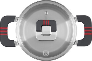 Изображение товара Кастрюля Rondell Stripes RDS-1636 1.2 л 16 см серебристый