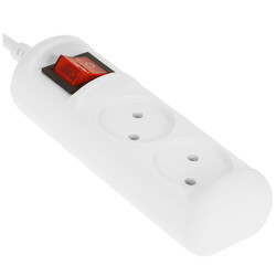 Изображение товара Удлинитель ЭРА U-2s-5m-2x1 белый