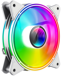 Изображение товара Вентилятор GameMax FN-12Rainbow-Q-Infinity WT [FN-12Rainbow-Q-InfinityWT] белый
