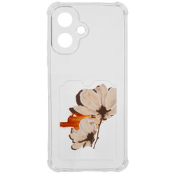Изображение товара Накладка  Zibelino Silicone Card Holder для Tecno SPARK GO 2/ POP 10 5G прозрачный