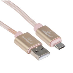 Изображение товара Кабель круглый Cablexpert micro USB - USB 2.0 Type-A золотистый 1 м