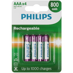 Изображение товара Аккумулятор Philips R03B4RTU8/97 800 мА*ч