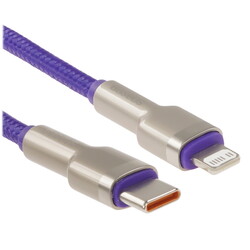 Изображение товара Кабель круглый Baseus Lightning 8-pin - USB Type-C фиолетовый 1 м