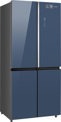 Изображение товара Холодильник многодверный   Weissgauff WCD 590 NoFrost Inverter Premium Biofresh Blue Glass синий