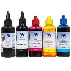 Изображение товара Чернила водорастворимые NV PRINT NV-INK100-Epd-5 голубой, желтый, пурпурный, черный