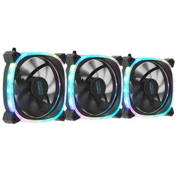 Изображение товара Комплект вентиляторов Lamptron DIAMOND+ [LAMP-DAP02] черный