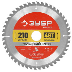 Изображение товара Диск пильный ЗУБР ЧИСТОРЕЗ 36914-210-30-48_z01