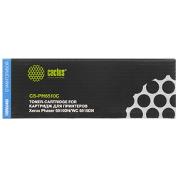Изображение товара Картридж лазерный Cactus 106R03485 CS-PH6510C голубой, с чипом